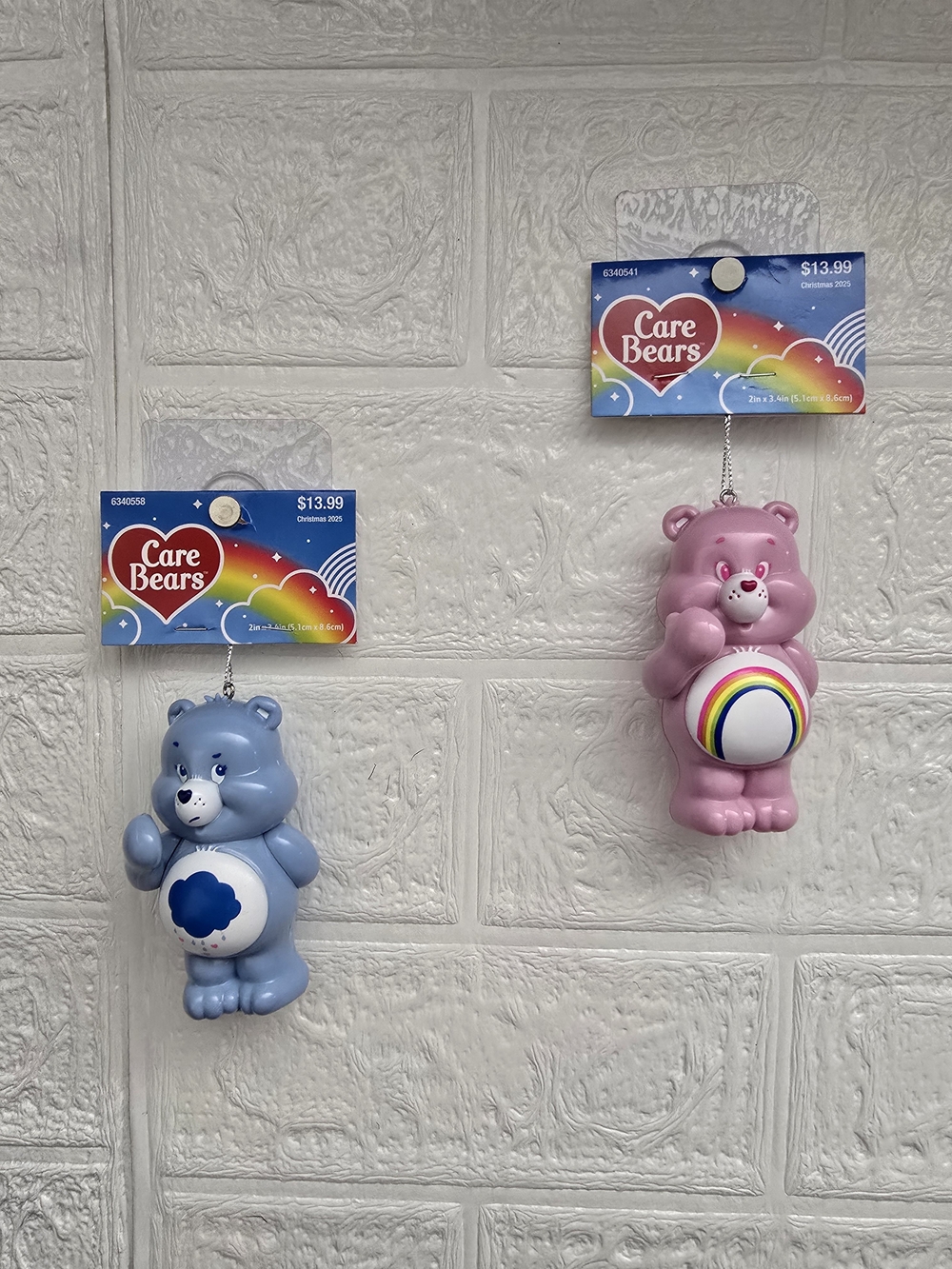 Kurt Adler Christmas Care Bears Cheer Grumpy Blow Mold Tree Ornament Set 2025